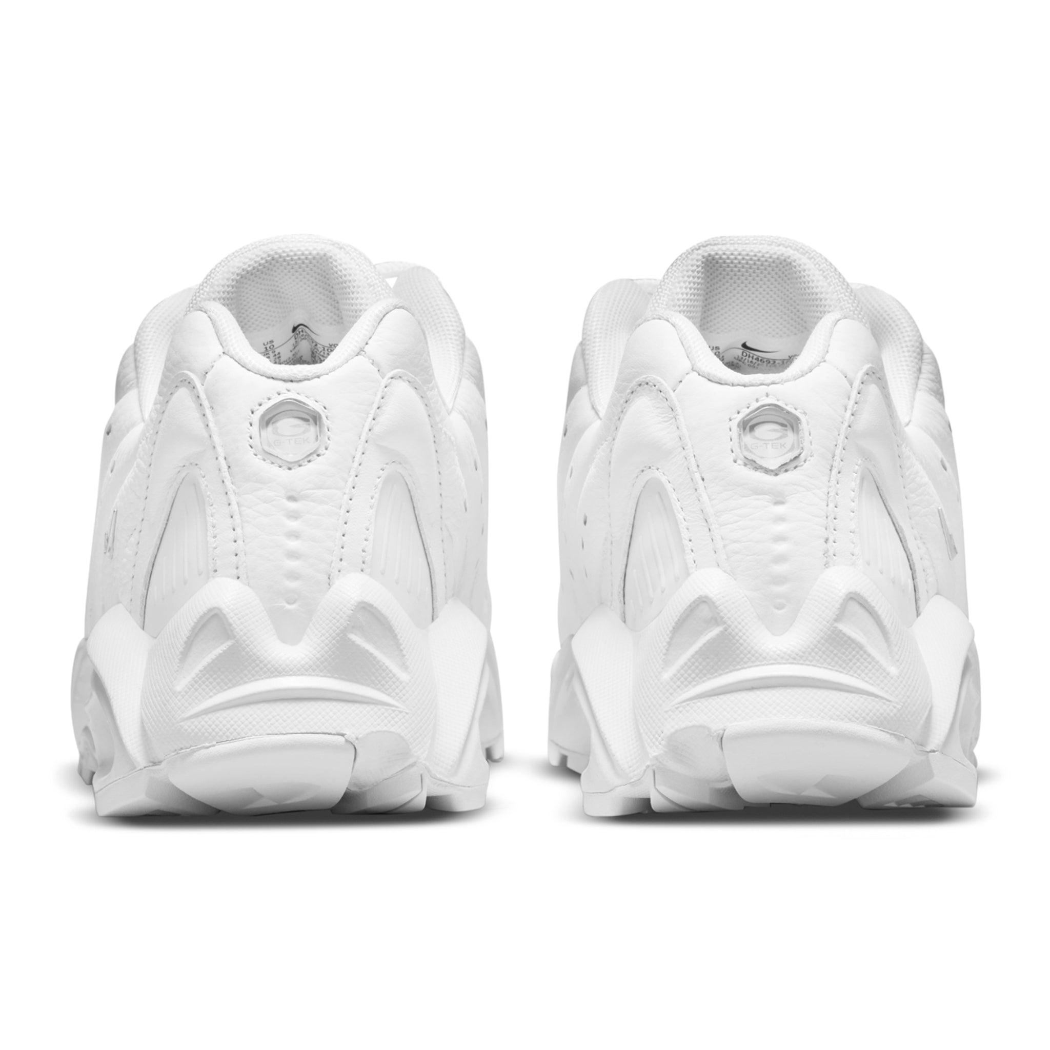 Heel view of Nike x Nocta Hot Step Drake Air Terra Chrome White DH4692-100